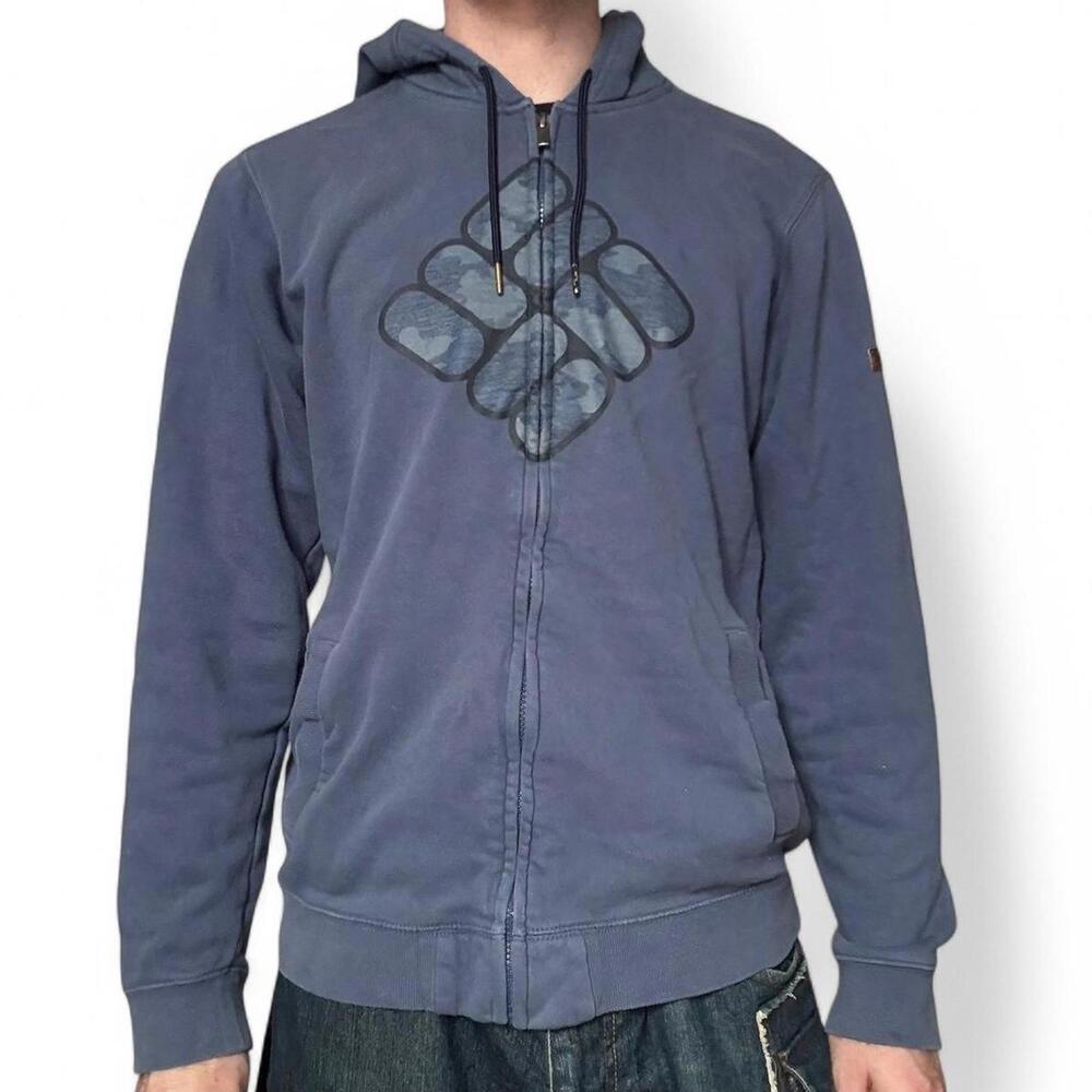 Blue Columbia light Sportswear zip-up hoodie size men’s medium.